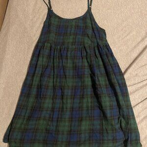Tartan Plaid Babydoll Dress w/ Pockets